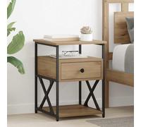 Gecheer Chevet Moderne en Bois d'Ingénierie - Design Simple et Pratique, Rangement Efficace, Assemblage Facile Modèle LYKZJ-881883FR