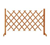 Gecheer Clôture en Treillis de Jardin Orange 120 x 90 cm Bois de Sapin, Support pour Plantes Grimpant Décoration pour Terrasse, Arrière-Cour, Balcon, Extérieur