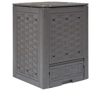 Festnight Composteur de Jardin Marron 300 L 60 x 60 x 83 cm