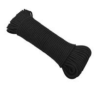 Gecheer Corde de Bateau Noir Complet 5 mm 50 m Polypropylène, Multifonctionnel Corde en Polypropylène pour Gréement ou comme et Amarre
