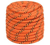 Gecheer Corde de Bateau Orange 16 mm 50 m Polypropylène, Multifonctionnel Corde en Polypropylène pour Gréement ou comme et Amarre