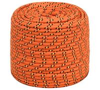 Gecheer Corde de Bateau Orange 8 mm 50 m Polypropylène, Multifonctionnel Corde en Polypropylène pour Gréement ou comme et Amarre