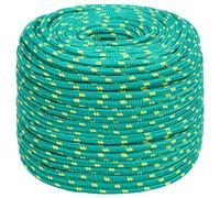 Gecheer Corde de Bateau Vert 6 mm 50 m Polypropylène, Multifonctionnel Corde en Polypropylène pour Gréement ou comme et Amarre