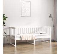 Gecheer Divan sans matelas blanc 75 x 190 cm Bois massif de pin