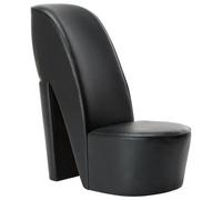 Gecheer Fauteuil en forme de chaussure à talon cuir synthétique noir