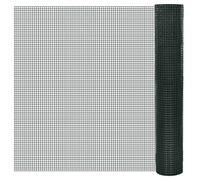 Gecheer Fil galvanisé avec revêtement en PVC vert 25 x 1 m, clôture en acier, métal pour jardin, maille en maille pour lutte antiparasitaire, Type 2