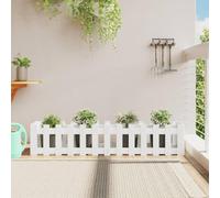 Gecheer Lit Surélevé de Jardin Design de Clôture 150x30x30cm pin Massif, Bac de Plantation pour Cultiver Fleurs Herbes Plantes, Jardinière Potager pour Terrasse Balcon Extérieur Type B