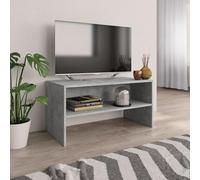 Gecheer Meuble TV Meuble TV Salon Meuble TV Salon Meuble TV Meuble TV Meuble TV Meuble TV Meuble bas de salon Bois contreplaqué gris béton 80 x 40 x 40 cm