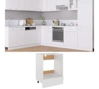 Gecheer Oven Cabinet Lyon Blanc 60 x 46 x 81,5 cm Engineered Wood