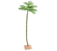 Gecheer Palmier Artificiel LED Blanc Chaud Doux Lisse avec 192 LED 8 Modes éclairage Base Jute Acier Plastique USB intérieur extérieur