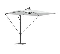 Gecheer Parasol Banane à mât déporté Couleur Sable 294 x 200 x 254 cm