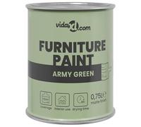 Gecheer Peinture pour Meubles Vert Militaire 0.75 L - Haute Couverture, Facile Application, Parfait pour Intérieur et Extérieur |