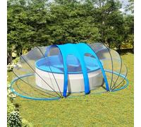 Gecheer Piscine intex,Skimmer intex Dôme de Piscine Ovale 620x410x210 cm