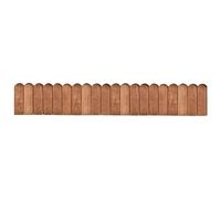 Gecheer Rouleau de bordure en bois de pin imprégné marron 120 cm