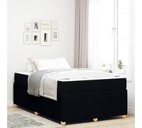 Gecheer sommier,lit escamotable Cadre de lit Autre Noir 120 x 190 cm Tissu
