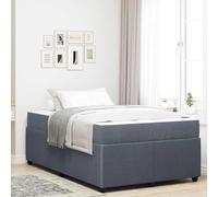 Gecheer sommier,lit escamotable Cadre de lit avec Matelas Autre Gris foncé 120 x 190 cm Velours