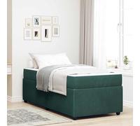 Gecheer sommier,lit escamotable Cadre de lit avec Matelas Autre Vert foncé 80 x 200 cm Velours