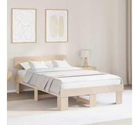 Gecheer sommier,lit escamotable Cadre de lit Marron 120 x 190 cm Bois Massif en pin