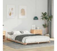 Gecheer sommier,lit escamotable Cadre de lit surélevé Marron 120 x 200 cm Bois Massif en pin