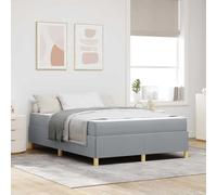 Gecheer sommier,lit escamotable Lit à Ressorts Gris Clair, Blanc et Gris Clair 160 x 200 cm