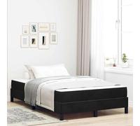Gecheer sommier,lit escamotable Lit boxspring avec Matelas Noir 120 x 200 cm Velours