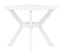 Gecheer Table de jardin en plastique blanc - Design léger, résistant aux intempéries, facile à déplacer