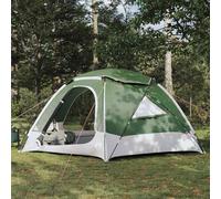Gecheer Tente de Camping Moderne 3 Portes - Spacieuse et Pratique pour Familles et Amis - Polyester 185T Résistant à l'eau - Vert