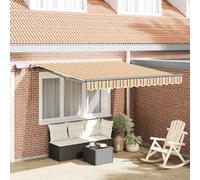 Gecheer Toldo Retráctil Manual avec Rayas Multicolores LED 300 x 250 cm