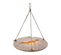 Gecko Amaca Swing | Lit suspendu avec cage, accessoires de réservoir, jouet en réseau respirant pour lézard, pogona, petit animal de compagnie, 11 x 11 x 20 cm, épaisseur d'environ 1 cm