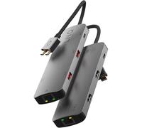 Hub 2 USB-C Multiports 7-en-2 PD 100W Ethernet Modèle D2 Pro MST Gris
