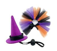 Gecko Costume, Bearded Dragon Witch Hats and Skirts Set, Cute Iguana Apparel for Reptile, Lizard, Snake, Turtle, Hamster, Bird, Parrot, Hedgehog, & Amphibian 2.28x2.28x3.35 inches