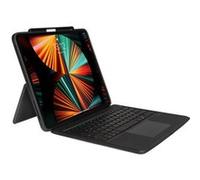 Gecko Covers Housse pour iPad Pro 12.9 2021/2020 - Keyboard Cover 2.0 - QWERTZ Gris G