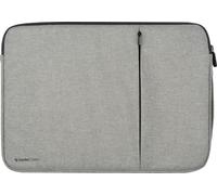 Gecko Covers Housse universelle à fermeture éclair pour ordinateur portable, 15 pouces, Housse à fermeture éclair pour ordinateur portable, 100% GRS / Durable, Doublure renforcée, Gris