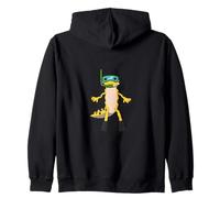 Gecko de plongée avec Tuba Amusant avec Motif Animal Mignon Sweat à Capuche