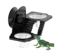 Gecko Feeder - Suction Cup 3.14-7.48in | Gecko Water Dish Tank Accessories | Feeding Cup for Tortoise Bearded Dragon Chameleon Spider Snake S M L Size Reptile Terrarium Feeding Station Habitat Use