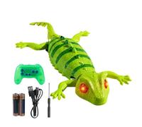 Gecko Grimpeur Mural Jouet Lézard Électrique Rechargeable | Télécommande Murale de Sol Mode | Farceur Amusant | Cadeau d'anniversaire pour garçons et filles de 3 ans et plus.