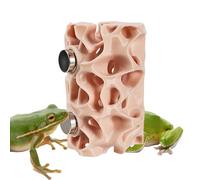 Gecko Habitat - Perchoirs pour lézards - 1 paquet de bunker en résine pour vivariums - Manchons d' avec surfaces naturelles - Décoration de vivarium - Poteaux extérieurs d'escalade pour