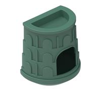 Gecko Hide House - Reptile Hide House | Petite grotte pour reptiles | Eau alimentaire supérieure - Aquarium - Décoration d'habitat pour iguanes verts, grenouilles d'arbres