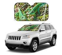 Gecko Lizards Pare-soleil de pare-brise de voiture, housses de fenêtre avant de voiture, réflecteur pliable, pare-soleil de protection universel pour voitures, VUS, camion, garde votre véhicule au