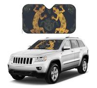 Gecko Lizards Pare-soleil de pare-brise de voiture, housses de fenêtre avant de voiture, réflecteur pliable, pare-soleil de protection universel pour voitures, VUS, camion, garde votre véhicule au