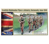 Gecko Models - Scottish Highlander Piper & Infantrie Normandy, June 1944maquette Fig