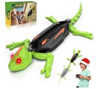 Gecko Radiocommandé - Lézard Télécommandé Avec Yeux Lumineux - Qui Escalade Murs et Plafonds - Jouet Enfant 4 5 6 7 8 9 10+ An