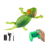 Gecko rampant - Lézard grimpant aux | Wall Crawler Gecko, 2 modes RC rechargeables, grimpeur interactif lumineux télécommandé, nouveauté robot grimpant lézard, jeu d'intérieur STEM présent