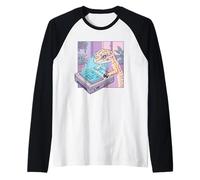 Gecko Retro Gamer Pixel Art Game Over 8 Bits Lézard Manche Raglan
