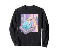 Gecko Retro Gamer Pixel Art Game Over 8 Bits Lézard Sweatshirt