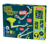Gecko Run Marble Run Deluxe Starter Set by Thames & Kosmos - Chemin de marbre Vertical avec Rails Flexibles, Boucles et Tours de Trampoline, Installation Rapide, sans désordre, Coussinets