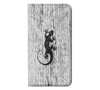 Gecko Wood Graphic Printed Etui Flip Housse Cuir pour Samsung Galaxy S26
