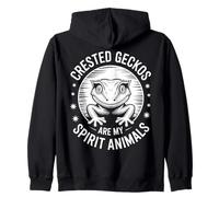 Geckos à crête Animaux Esprits drôles Gecko crête Sweat à Capuche