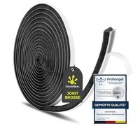 GeckoSeal 12 m Joint Brosse, 9 mm (L) x 5 mm (é) Joint Porte Coulissante Autocollante, Anti-poussière, Anti-vent, Réduction du Bruit, Joint Pour Fenetre Coulissante Pour Portes, Fenêtres - Noir