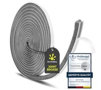 GeckoSeal Joint à brosse autocollant, 12 m, 9 mm (l) x 5 mm (D), joint à brosse pour fenêtre, porte coulissante, joint à brosse, pour armoire, joint de brosse de porte pour moustiquaire, gris
